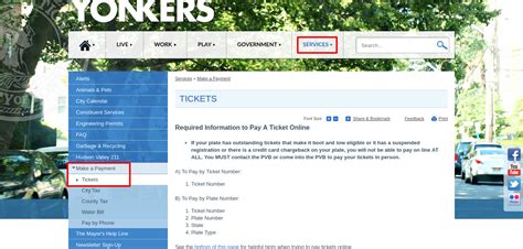 pay parking ticket online yonkers ny